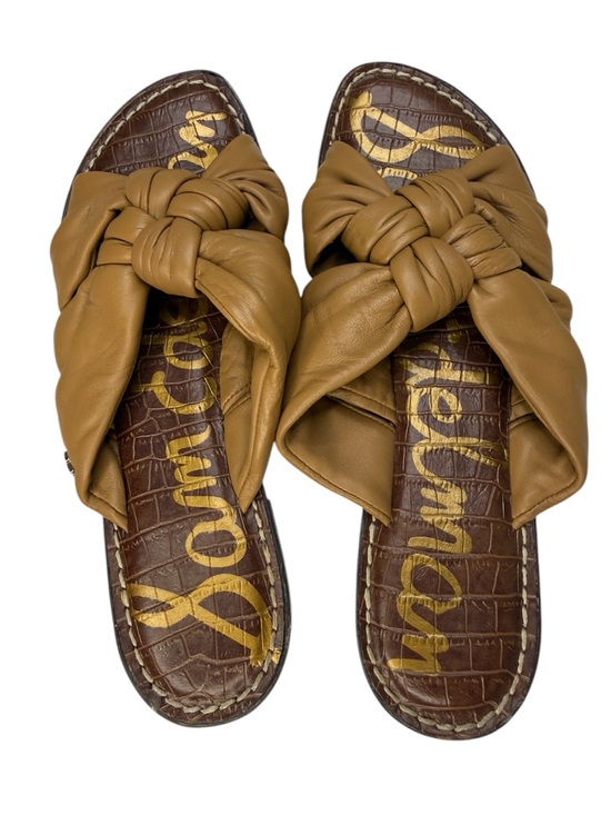 Sam Edelman Shoes - Sam Edelman Garson Slide Sandal Knotted Leather Cushioned Sz 8